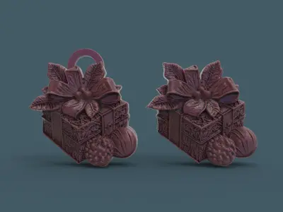 christmas gift decor  3D print model