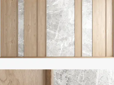 Decorative wall panel set 63 3D model