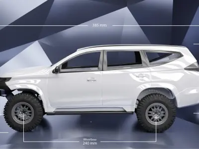 2016 Mitsubishi Pajero Sport 3D print model