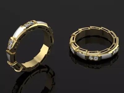 Bvlgari Ring serpenti viper 3D print model
