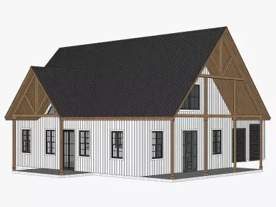 Barndominium House 025 -Archimple LLC 3D model