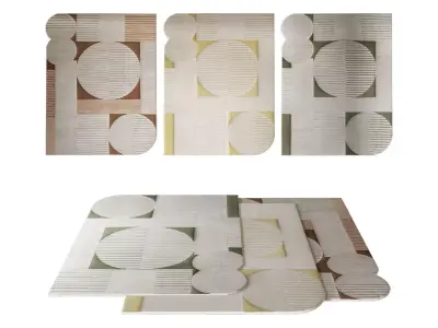 3 Rugs Le Tapis Nomade 3D model
