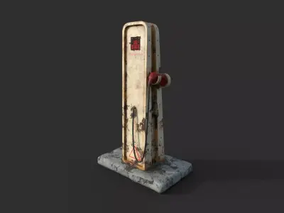 Electric Vehicle Charger Low-poly 3D model