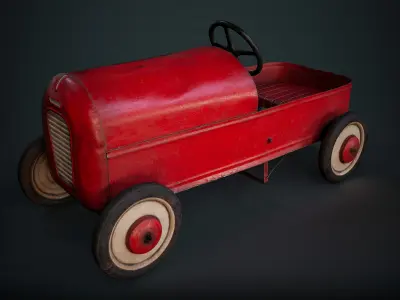 Car - Paddle Car Low-poly 3D model