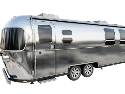 Travel Trailer Low-poly 3D model