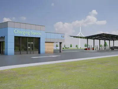 Electric Vehicle Charging Station 5 3D model