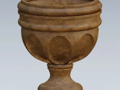 Garden urn planter17 3D model