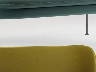 double Modern sofa 3D model