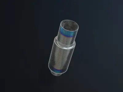 Anodized Car Exhaust  3D model