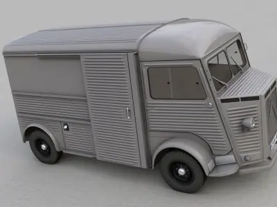 CITROEN H TYPE FOURGON VAN 1948 3D model