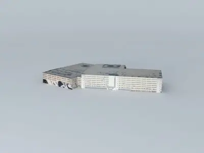 Parking Garage at KPHL 3 Free 3D model