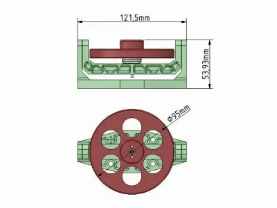 GYROSCOPE STABILISATOR  SCHIFFSMODELLE BRUSHLESS 3D print model