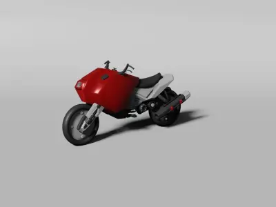 Futuristic motorbike 3D model