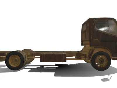 Damaged Truck Free 3D model
