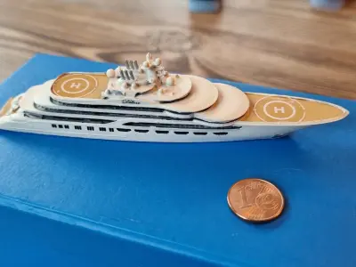 Superyacht Dilbar print ready 3D model 3D print model