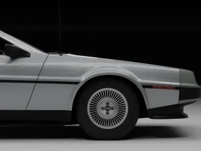 Delorean Dar Time Machine model 3D model