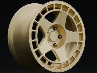 Fifteen52 Turbomac Aftermarket Wheel Low-poly 3D model