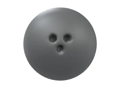 Bowling Ball v1 001 Low-poly 3D model