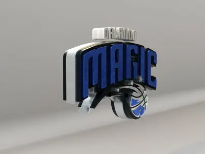 NBA Orlando Magic Logo 3D model