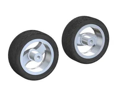Wheels  20inch HRBB Deuce for your scale model 3D print model