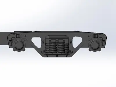 Trolley for model H0 freight car 3D print model