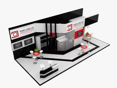 Booth Exhibition Stand a471  3D model