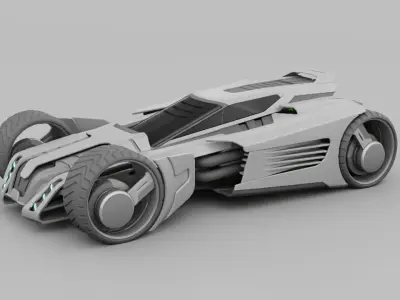 sci-fi vehicle  3D model by BlenderZone