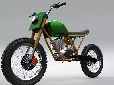 Power Bike Motorcycle  3D model