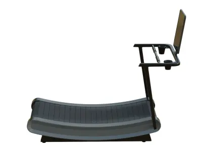 Curve Treadmill Low-poly 3D model