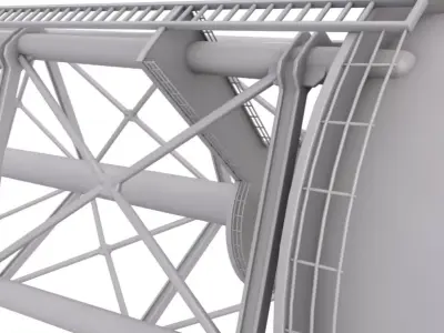 Water Storage Tower 3D model