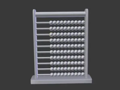 Abacus beads 3D model