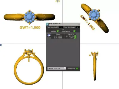 FANCE  RING 3D model buy