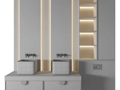 Luxury Bathroom 248 3D model