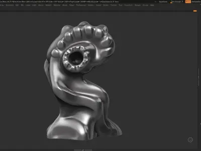 Modern Abstract Decorative sculpture 3d print model 122 3D print model