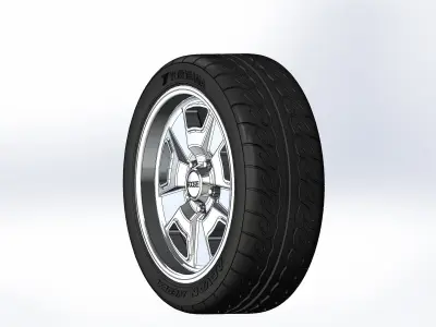 Custom wheels Foose Four42 for your scale model 3D print model