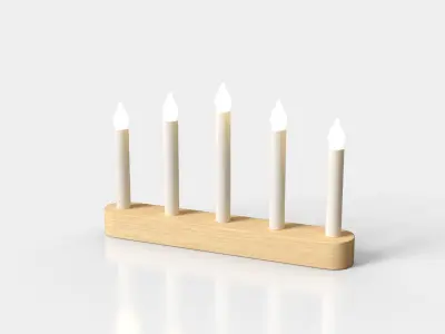 STRALA Led Candlestick Low-poly 3D model