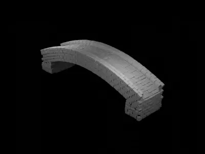 Stone Arch Bridge 3D model