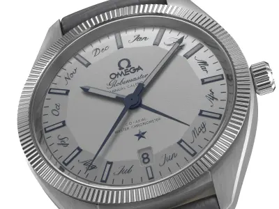 Omega Globemaster Silver 3D model
