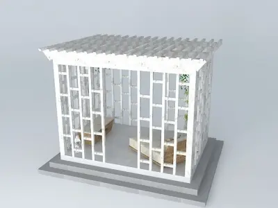 Pergola garden pavilion Free 3D model