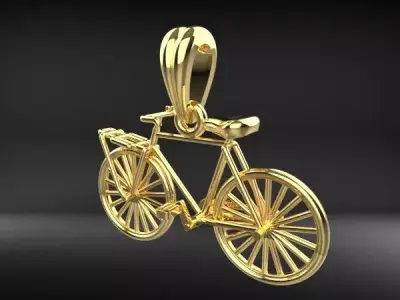 Solid Cycling Bicycle Bike Sport Pendant Jewelry 3D print model