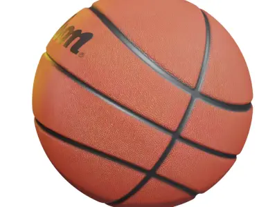 Wilson Basketball Low-poly 3D model