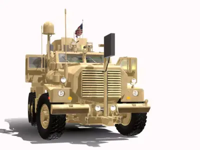 COLGAR MRAP 6X6 ARMORED  Low-poly 3D model