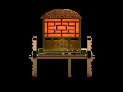 Chinese carriage 3D model