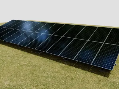 Solar Panel Steel Construction Type 22 3D model