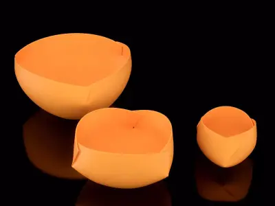 Folded Bowls Free 3D model