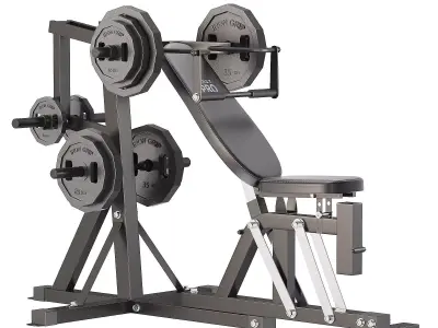 Olympic Leverage Home Gym 3D model