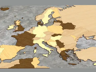 Europe Map  3D model