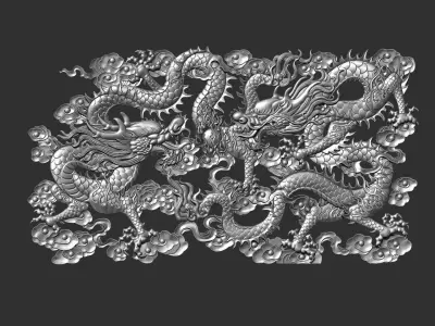 Dragons gold 3D print model