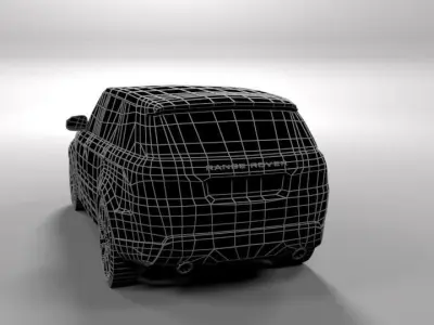 RANGE ROVER SPORT 2014 LOWPOLY Low-poly 3D model