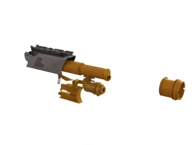 Nerf Blaster Inner Mechanism Free 3D model